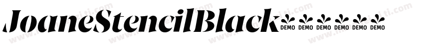 JoaneStencilBlack字体转换