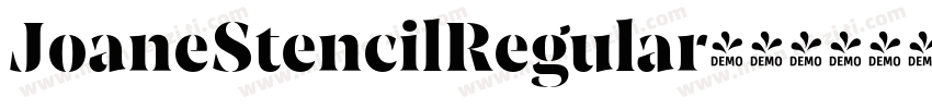 JoaneStencilRegular字体转换
