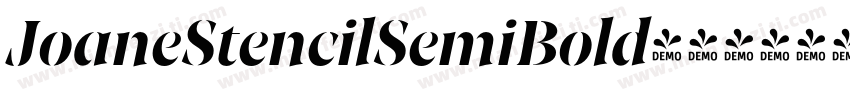 JoaneStencilSemiBold字体转换