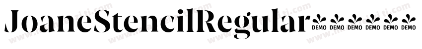 JoaneStencilRegular字体转换