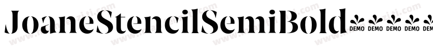 JoaneStencilSemiBold字体转换