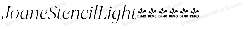 JoaneStencilLight字体转换