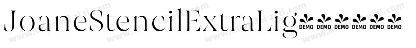 JoaneStencilExtraLig字体转换
