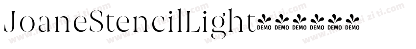 JoaneStencilLight字体转换
