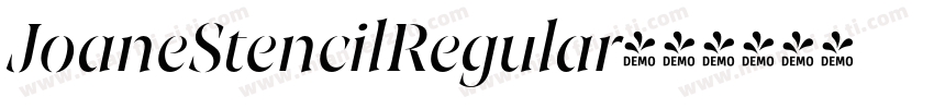 JoaneStencilRegular字体转换