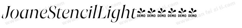 JoaneStencilLight字体转换