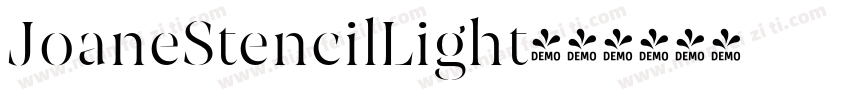 JoaneStencilLight字体转换
