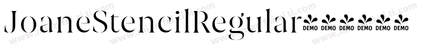 JoaneStencilRegular字体转换