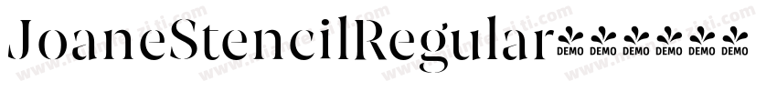 JoaneStencilRegular字体转换