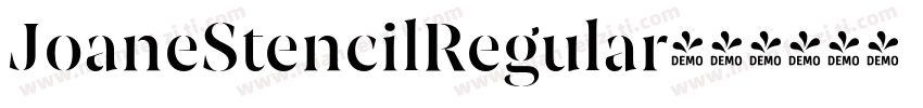JoaneStencilRegular字体转换