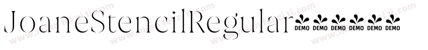 JoaneStencilRegular字体转换