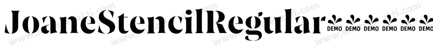 JoaneStencilRegular字体转换