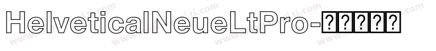 HelveticalNeueLtPro字体转换