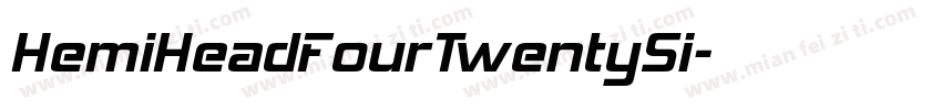 HemiHeadFourTwentySi字体转换