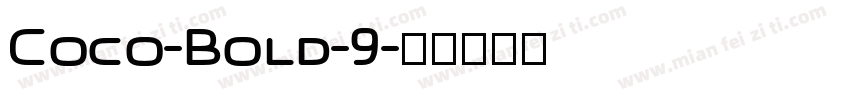 Coco-Bold-9字体转换