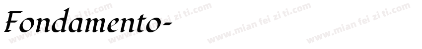 Fondamento字体转换
