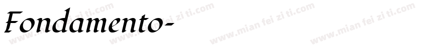 Fondamento字体转换