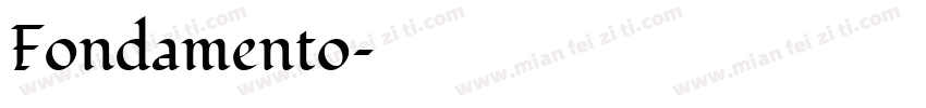 Fondamento字体转换