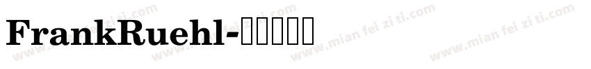 FrankRuehl字体转换