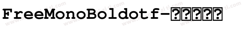 FreeMonoBoldotf字体转换