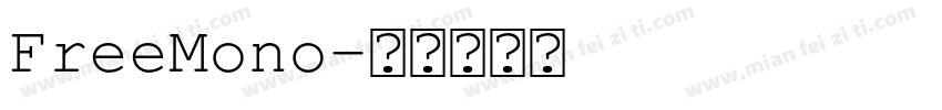 FreeMono字体转换