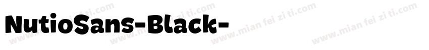 NutioSans-Black字体转换