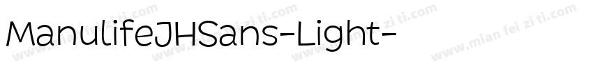ManulifeJHSans-Light字体转换