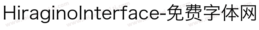 HiraginoInterface字体转换