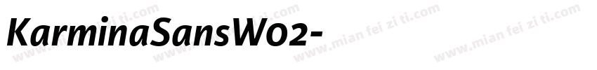 KarminaSansW02字体转换
