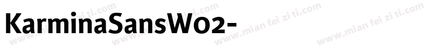 KarminaSansW02字体转换