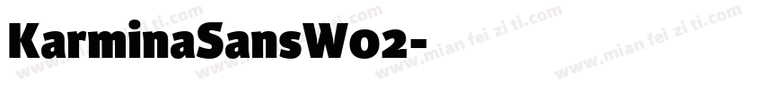 KarminaSansW02字体转换