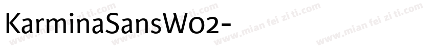 KarminaSansW02字体转换