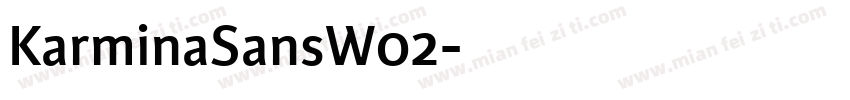 KarminaSansW02字体转换