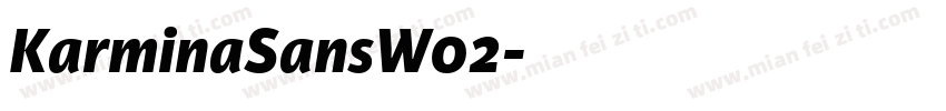 KarminaSansW02字体转换