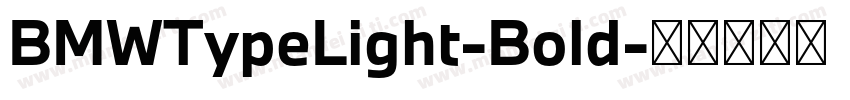 BMWTypeLight-Bold字体转换