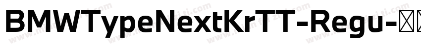 BMWTypeNextKrTT-Regu字体转换