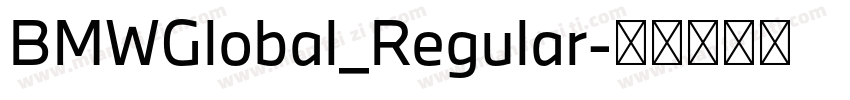 BMWGlobal_Regular字体转换