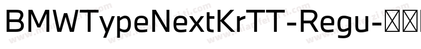 BMWTypeNextKrTT-Regu字体转换