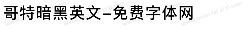 哥特暗黑英文字体转换
