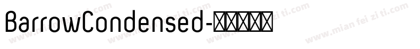 BarrowCondensed字体转换