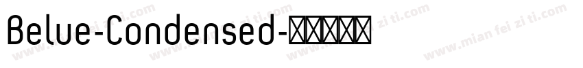 Belue-Condensed字体转换