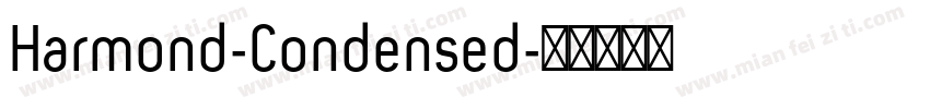Harmond-Condensed字体转换
