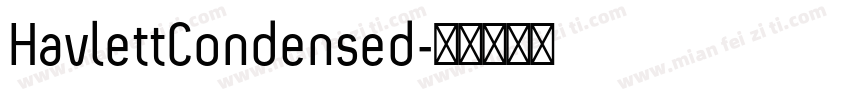 HavlettCondensed字体转换