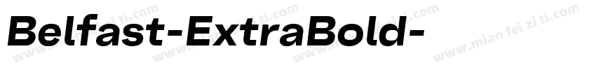 Belfast-ExtraBold字体转换