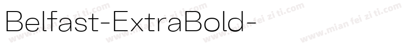 Belfast-ExtraBold字体转换