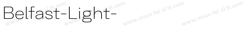 Belfast-Light字体转换