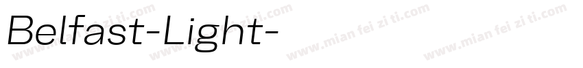Belfast-Light字体转换