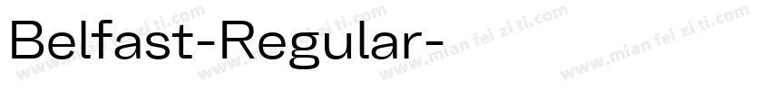Belfast-Regular字体转换