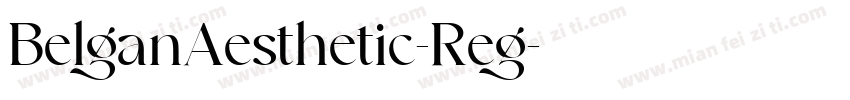 BelganAesthetic-Reg字体转换