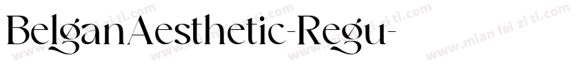 BelganAesthetic-Regu字体转换